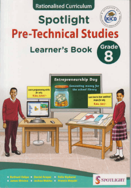 Cover of Spotlight Pre-Technical Studies Learner's Book Grade 8