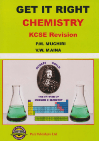 Cover of Get It Right Chemistry KCSE Revision