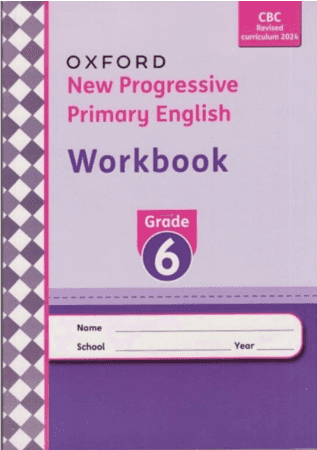 Cover of New Progressive Primary English Workbook Revised Edition 2024 Grade 6