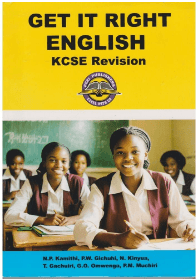 Cover of Get It Right English KCSE Revision