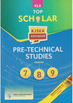 Cover of KLB TopScholar KJSEA Pre- Technical Studies (Approved)